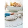 Tapis oval enfant lavable en machine en coton Pinecone