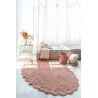 Tapis oval enfant lavable en machine en coton Pinecone