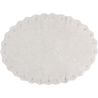 Tapis oval enfant lavable en machine en coton Pinecone