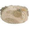 Pouf crème enfant en coton Mossy Rock