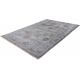 Tapis style oriental rouge avec franges Nain