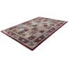 Tapis style oriental rouge avec franges Nain