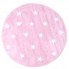 Tapis rond pour enfant rose Cielo Lorena Canals