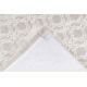 Tapis baroque avec franges lavable en machine Real