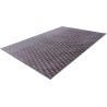 Tapis lavable en machine contemporain avec franges Branco