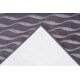 Tapis lavable en machine contemporain avec franges Branco