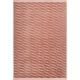 Tapis lavable en machine contemporain avec franges Branco