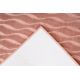 Tapis lavable en machine contemporain avec franges Branco