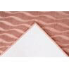 Tapis lavable en machine contemporain avec franges Branco