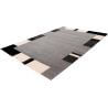 Tapis contemporain à mèches courtes rectangle Skanor