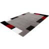 Tapis contemporain à mèches courtes rectangle Skanor