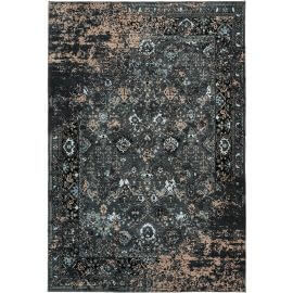 Tapis recyclé vintage multicolore doux rayé Leiria