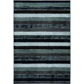 Tapis écologique rayé moderne multicolore doux Agualva