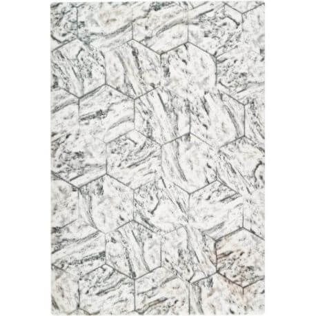 Tapis marbré doux géométrique shaggy Marble