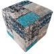 Pouf carré patchwork effet vintage Pacino