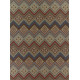 Tapis intérieur et extérieur plat design multicolore Yanick