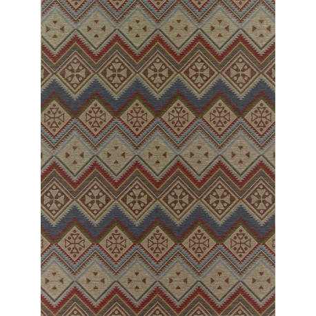 Tapis intérieur et extérieur plat design multicolore Yanick