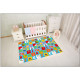 Tapis de jeu multicolore lavable en machine enfant Animal Pary