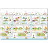 Tapis de jeu enfant lavable en machine multicolore Rush Hour