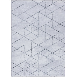 Tapis scandinave rectangle intérieur géométrique Labyrinth
