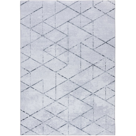 Tapis scandinave rectangle intérieur géométrique Labyrinth