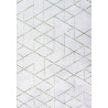 Tapis scandinave rectangle intérieur géométrique Labyrinth