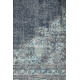 Tapis vintage plat en polyester rayé rectangle Shirak