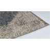 Tapis vintage plat en polyester rayé rectangle Shirak