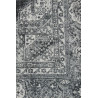 Tapis vintage plat en polyester rayé rectangle Shirak