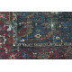 Tapis rayé vintage en polyester de salon Sari