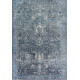 Tapis rayé vintage en polyester de salon Sari