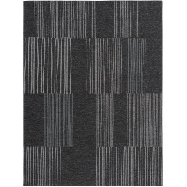 Tapis rayé pour salon rectangle moderne Maline