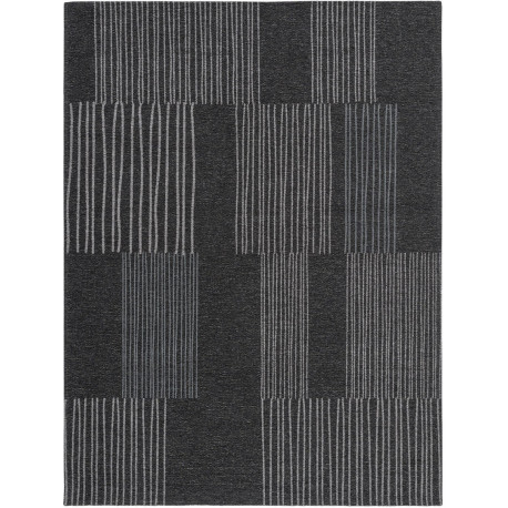 Tapis rayé pour salon rectangle moderne Maline