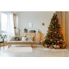 Tapis baroque avec franges lavable en machine Real