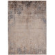 Tapis vintage taupe pour salon rayé Londres