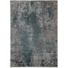 Tapis rectangle gris rayé vintage pour salon Bristol