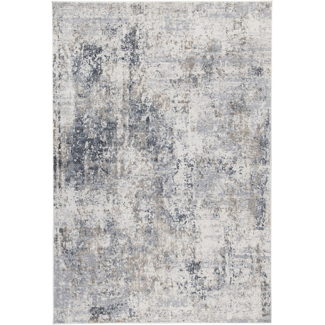 Tapis intérieur vintage rectangle rayé beige Oxford