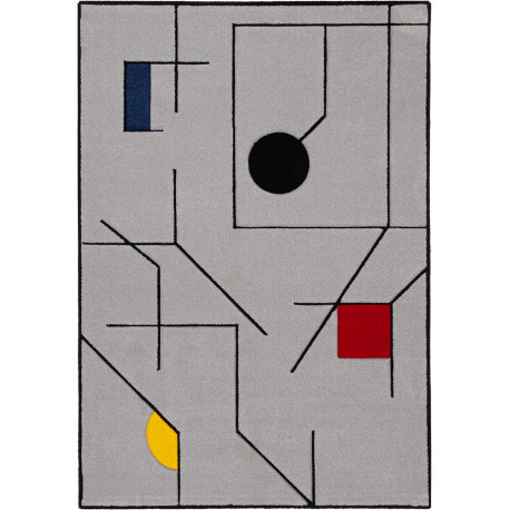 Tapis multicolore graphique moderne rectangle Liverpool