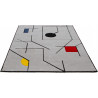 Tapis multicolore graphique moderne rectangle Liverpool