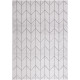 Tapis scandinave géométrique gris à courtes mèches Canterbury