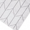 Tapis scandinave géométrique gris à courtes mèches Canterbury