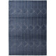 Tapis bleu marine scandinave rectangle graphique Leeds