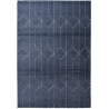 Tapis bleu marine scandinave rectangle graphique Leeds