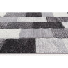 Tapis design géométrique à courtes mèches rectangle Leicester