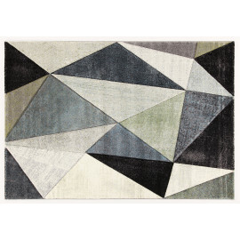 Tapis graphique design rectangle pour salon Winchester