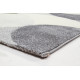 Tapis courbe gris moderne pour salon rectangle Lincoln