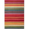 Tapis rayé multicolore design pour salon Sheffield