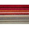 Tapis rayé multicolore design pour salon Sheffield