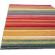 Tapis rayé multicolore design pour salon Sheffield