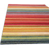 Tapis rayé multicolore design pour salon Sheffield